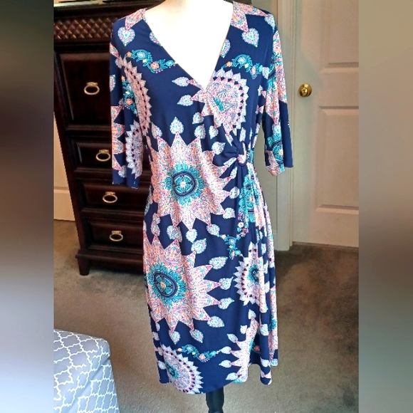 Connected surplice dress - Picture 1 of 3